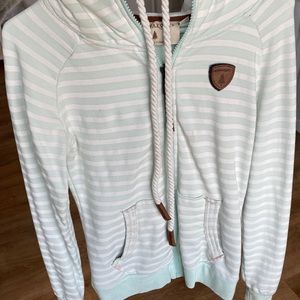 Wanakome Mint and White Striped Jacket